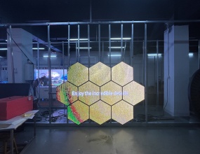 室内/户外，，，，六边形LED显示屏，，，菱形LED显示屏厂家